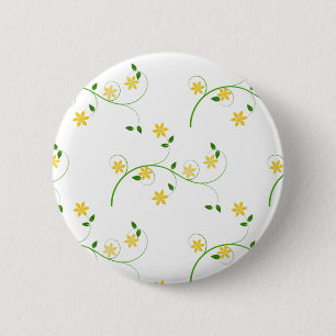 Badge Rond 5 Cm Flore et Fleurs