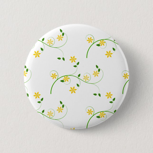 Badge Rond 5 Cm Flore et Fleurs (Devant)