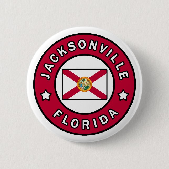 Badge Rond 5 Cm Floride de Jacksonville (Devant)