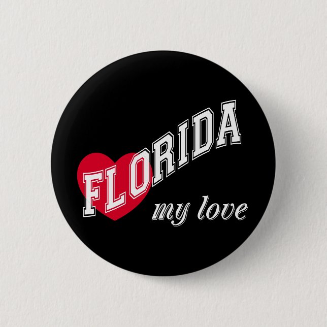 Badge Rond 5 Cm Floride mon amour (Devant)
