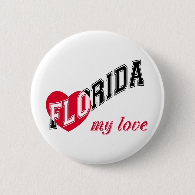Badge Rond 5 Cm Floride mon amour (Devant)