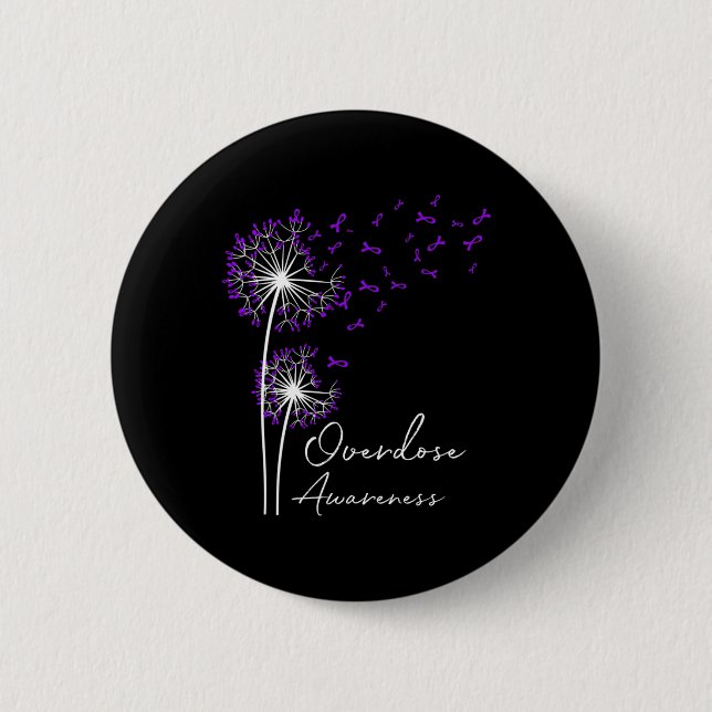 Badge Rond 5 Cm Flower Dandelion (Devant)
