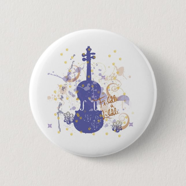 Badge Rond 5 Cm flowerfiddle (Devant)