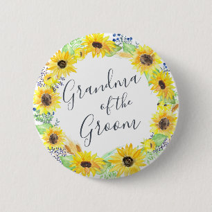 Badge Rond 5 Cm Flowerfields Grand-mère de la chambre