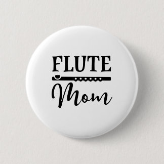 Badge Rond 5 Cm Flute Mom Marching Band Parent Music T-shirt