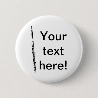 Badge Rond 5 Cm Flûte personnalisée