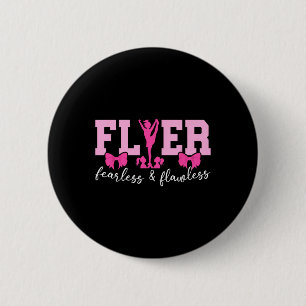 Badge Rond 5 Cm Flyer de cheer sans peur et sans reproche Cheerlea