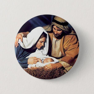 Badge Rond 5 Cm foi biblique Jésus Christ prière inspirante