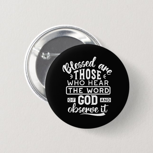 Badge Rond 5 Cm Foi et obéissance – Écriture inspirante (Devant & derrière)