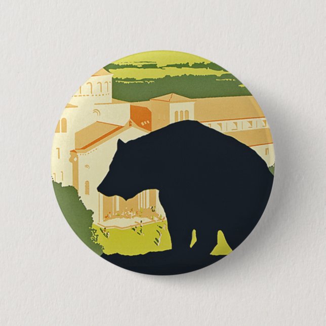 Badge Rond 5 Cm Foire nationale de Californie (Devant)