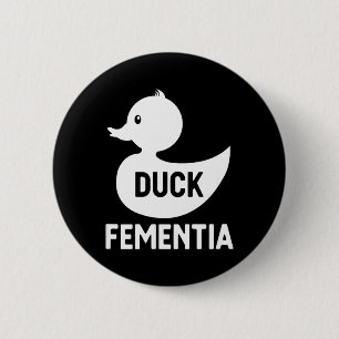 Badge Rond 5 Cm Folie du Canard