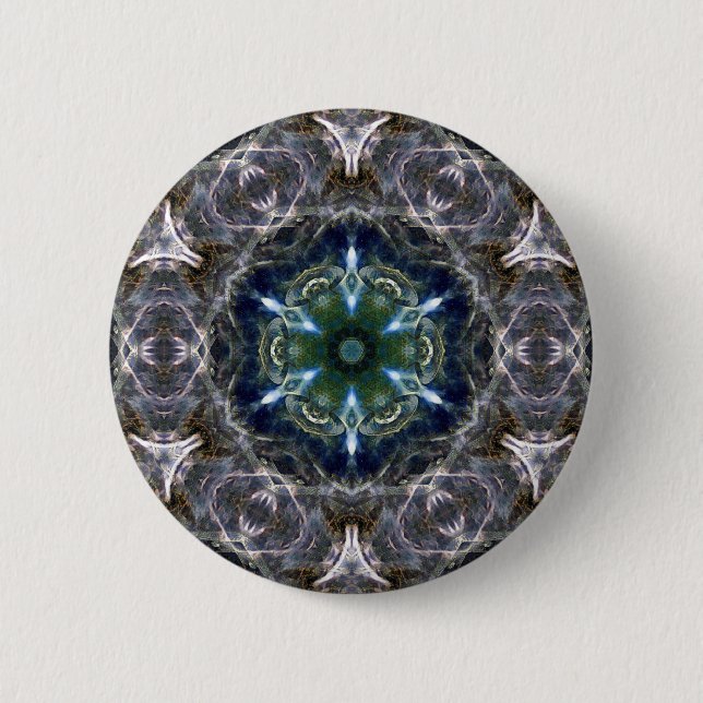 Badge Rond 5 Cm Folk Mandala (Devant)