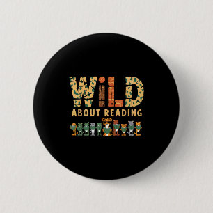Badge Rond 5 Cm Folle de lecture de livres lectrice amatrice bibli