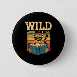 Badge Rond 5 Cm Folle de lecture de livres lectrice amoureuse bibl
