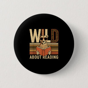 Badge Rond 5 Cm Folle de lecture de livres lectrice amoureuse bibl