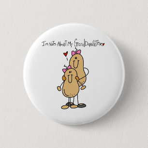 Badge Rond 5 Cm Folle de ma petite-fille
