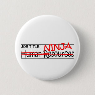 Badge Rond 5 Cm Fonction Ninja - heure