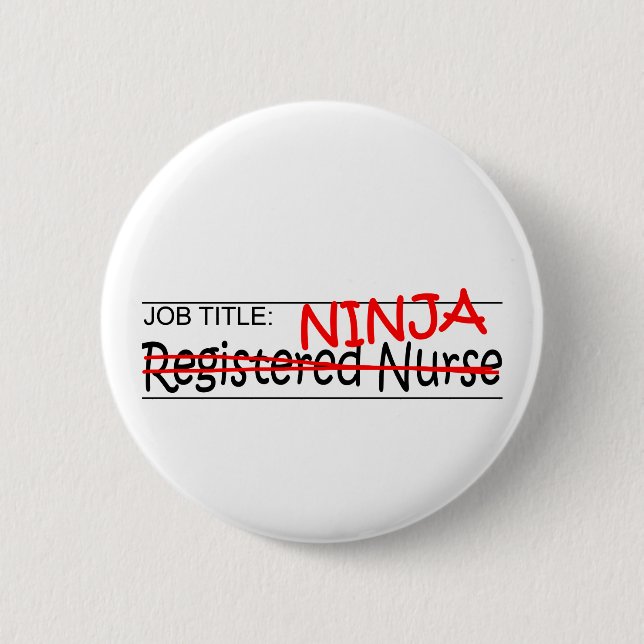 Badge Rond 5 Cm Fonction Ninja - RN (Devant)