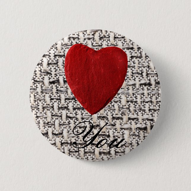 Badge Rond 5 Cm Fond du tissu (Devant)
