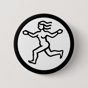 Badge Rond 5 Cm Font Zodiac: VIRGO + your Colors & Ideas