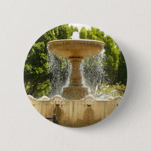 Badge Rond 5 Cm Fontaine de Sausalito Photographie de voyage en Ca