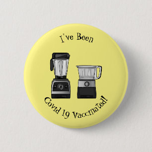 Badge Rond 5 Cm Food processor & blender cartoon illustration