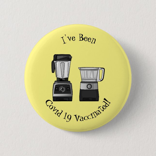 Badge Rond 5 Cm Food processor & blender cartoon illustration (Devant)