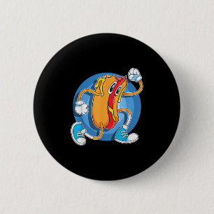 Badge Rond 5 Cm Foodie Drôle Amoureux des chiens chaud Fanches de