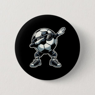 Badge Rond 5 Cm Football Byll Dabbing Drôle Joueur Football _1