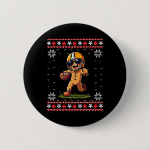 Badge Rond 5 Cm Football Noël dégueu Hommes Enfants T-shirts Pain