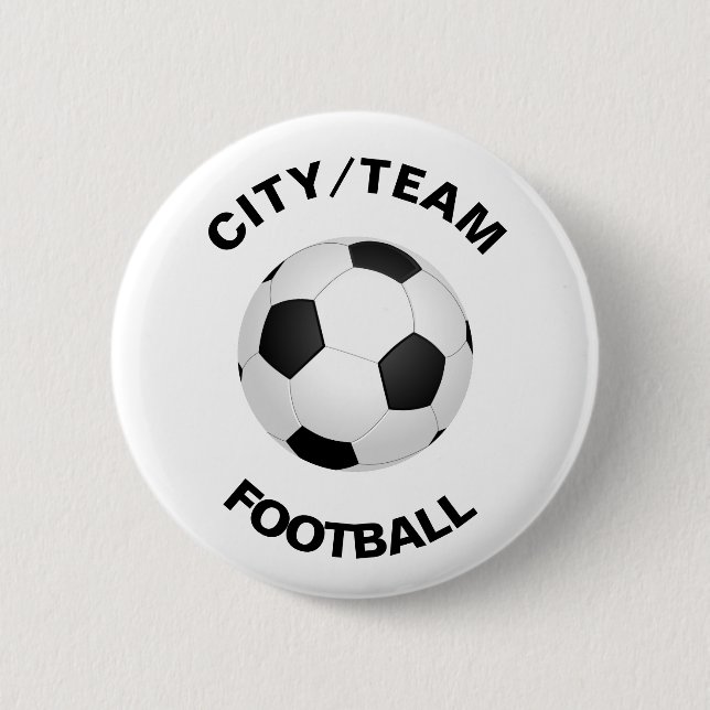 Badge Rond 5 Cm Football personnalisable (Devant)