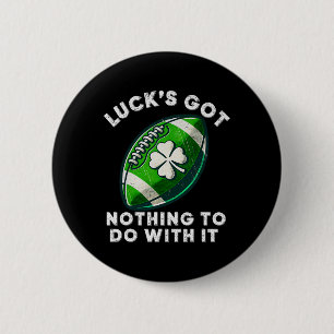 Badge Rond 5 Cm Football St Patrick's Day Garçons Hommes St Paddys