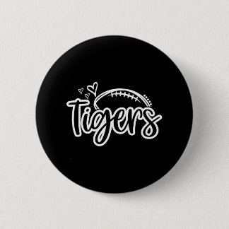 Badge Rond 5 Cm Football Tigers École Ventilateur Sport Team Spiri