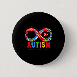 Badge Rond 5 Cm Force De sensibilisation sur l'autisme Et Coeur No
