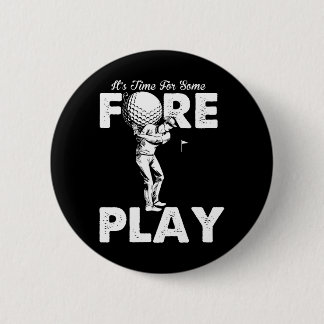 Badge Rond 5 Cm Foreplay Innuendo Funny Golf Adulte Humour