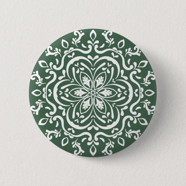 Badge Rond 5 Cm Forest Mandala (Devant)
