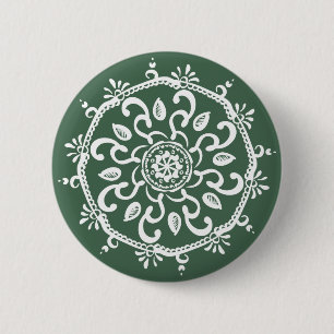 Badge Rond 5 Cm Forest Mandala