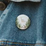 Badge Rond 5 Cm Forest Woodland Animaux Genre Revevela Team Boy<br><div class="desc">Présentez notre forêt boisé animaux genre révéler le bouton de l'équipe garçon - parfait pour une célébration mignonne et fantasque! Doté d'un thème moderne de forêt aquarelle avec d'adorables créatures comme le renard, l'ours brun, le lapin et le cerf, il est parfait pour une douche sans rapport avec le genre....</div>
