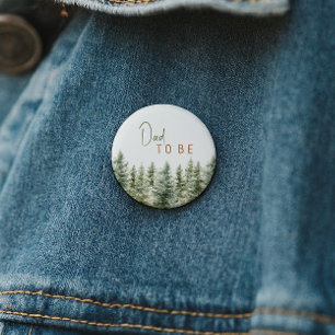 Badge Rond 5 Cm Forêt Bois Animaux Papa Être