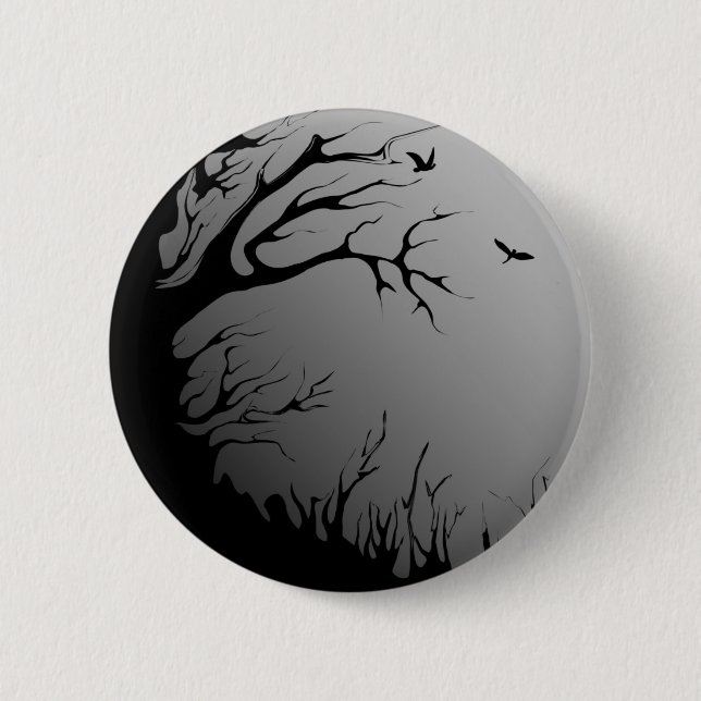 Badge Rond 5 Cm forêt foncée (Devant)