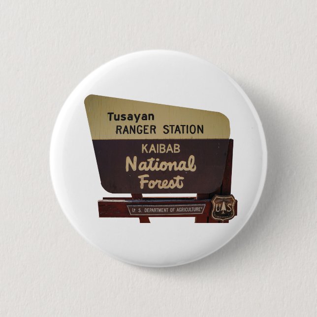 Badge Rond 5 Cm Forêt nationale de Kaibab (Devant)