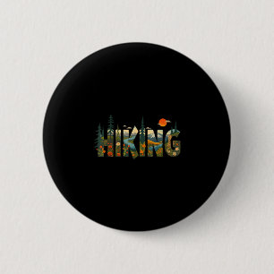 Badge Rond 5 Cm Forêt rétro faune flore arbres nature extérieur