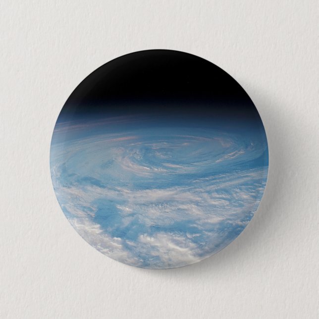 Badge Rond 5 Cm Formation De Nuages Circulaires Sur L'Océan Pacifi (Devant)