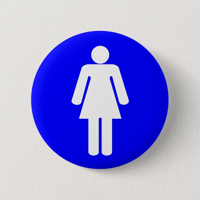 Badge Rond 5 Cm Forme de femme (Devant)