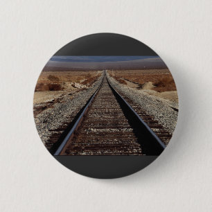 Badge Rond 5 Cm Formez les voies, désert de Mojave, la Californie