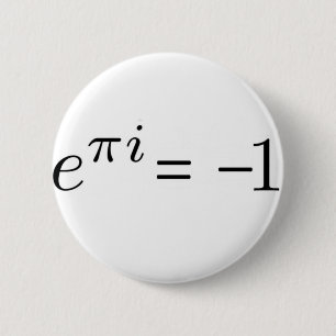 Badge Rond 5 Cm Formule d'Euler !