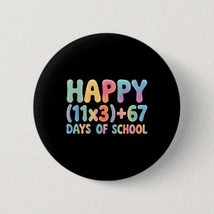 Badge Rond 5 Cm Formule Mathématique 100 Jours D'école Drôle 67 Mè