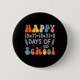 Badge Rond 5 Cm Formule Mathématique 100 Jours D'école Drôle Prof 