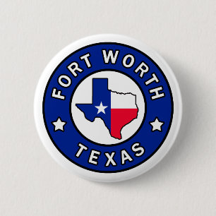 Badge Rond 5 Cm Fort Worth Texas