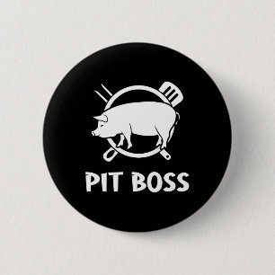 Badge Rond 5 Cm Fosse de fumage de grill Pit Boss Amoureux de la v